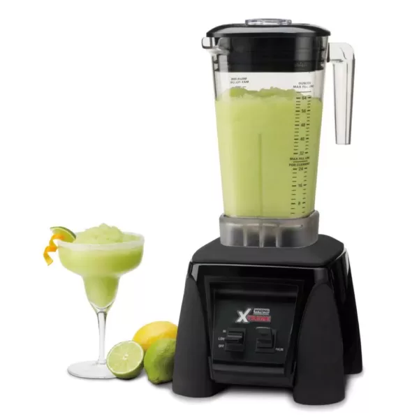 Waring Commercial Xtreme 64 oz. 2-Speed Clear Blender Black with 3.5 HP, Paddle Switches and BPA-Free Copolyester Container