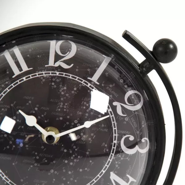 Zentique Constellation Designed Rotating Globe Shaped Table Clock