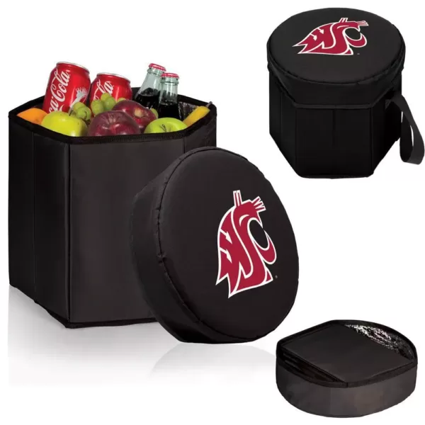 Picnic Time 12 Qt. Washington State Cougars Black Bongo Cooler