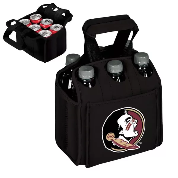 Picnic Time Florida State University Seminoles 6-Bottles Black Beverage Carrier