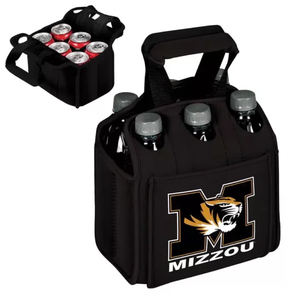 Picnic Time University of Missouri Tigers 6-Bottles Black Beverage Carrier