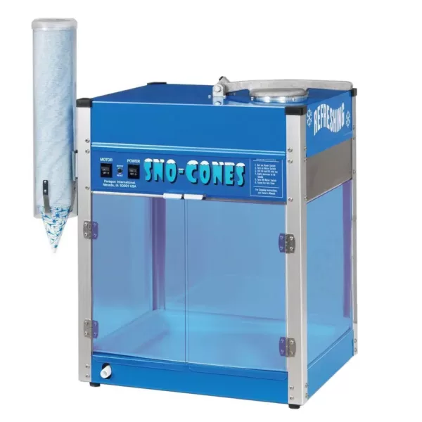 Paragon Blizzard 8000 oz. Blue Stainless Steel Countertop Snow Cone Machine