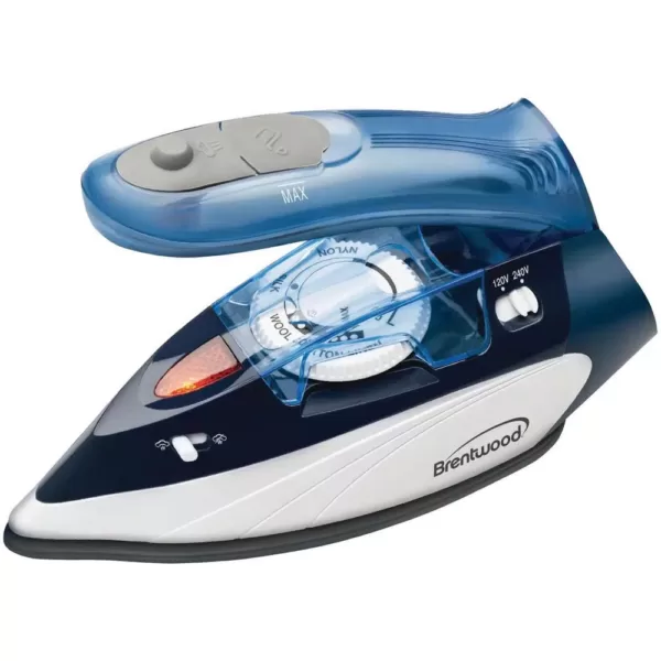 Brentwood Appliances Dual-Voltage Nonstick Travel Steam Iron