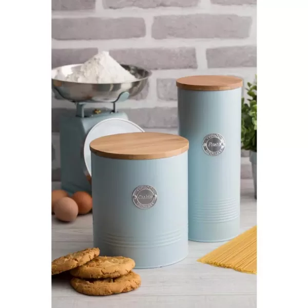 Mason Cash Living Coated-Steel Blue Cookie Storage