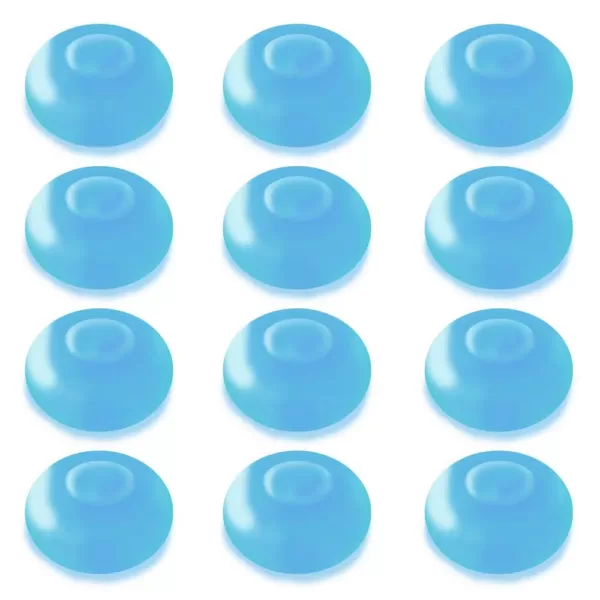 LUMABASE 1.25 in. D x 0.875 in. H x 1.25 in. W Blue Floating Blimp Lights (12-Count)