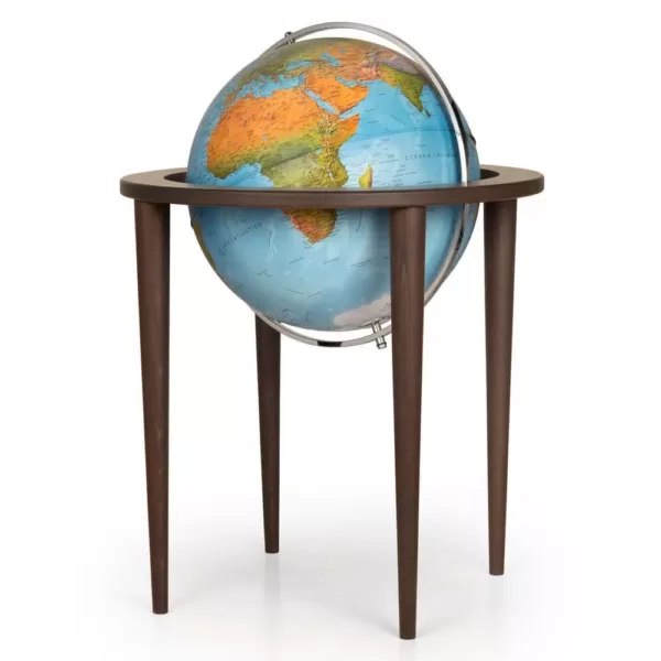 Waypoint Geographic Normandy 16 in. Blue Oceans Floor Standing Globe