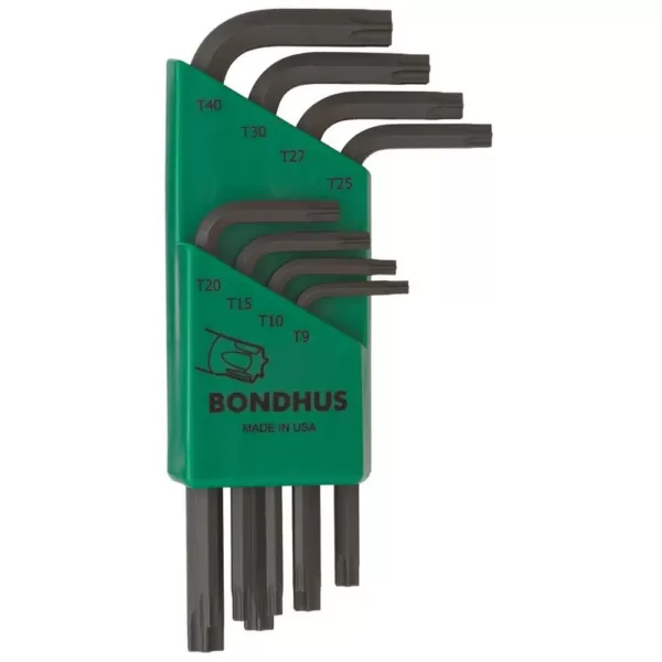 Bondhus TORX Short Arm L-Wrench Set with ProGuard Finish (8-Piece)