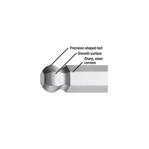 Bondhus 17 mm Ball End Long Arm L-Wrench with ProGuard Finish