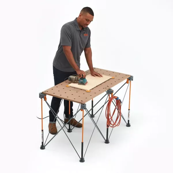 BORA Centipede 24 in. x 48 in. Workbench Top for Sawhorse with 3/4 in. Dog Holes