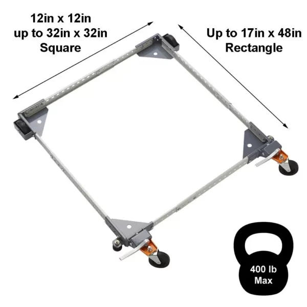 BORA 17 in. x 48 in. Universal Mobile Base