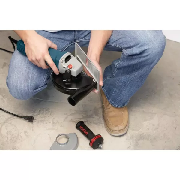 Bosch 13 Amp Corded 5 in. Variable Speed Angle Grinder with Paddle Switch and Dust Guard