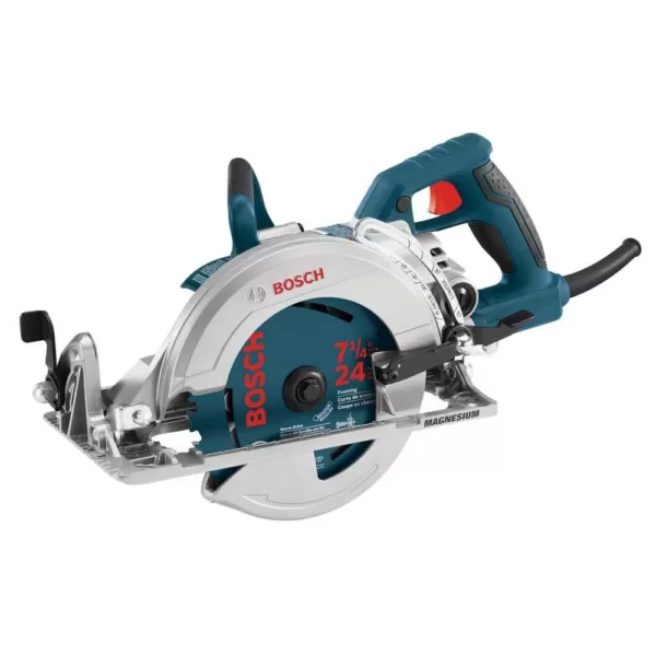 Bosch 15 Amp 7-1/4 in. Corded Magnesium Worm Drive Circular Saw with Carbide Blade