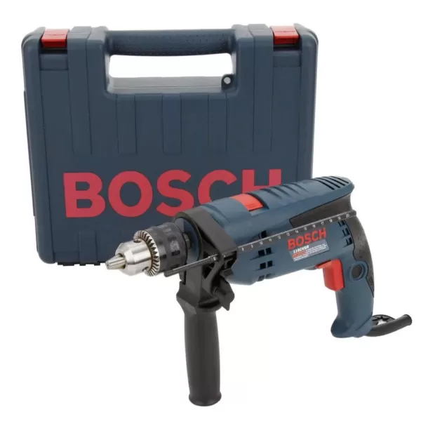 Bosch 7 Amp Corded 1/2 in. Concrete/Masonry Variable Speed Hammer Drill Kit with Hard Case