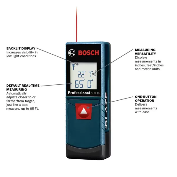 Bosch BLAZE 65 ft. Laser Distance Measurer