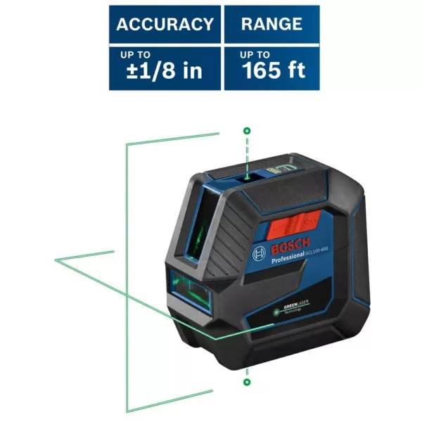 Bosch 100 ft. Self Leveling Green Combination Laser Level