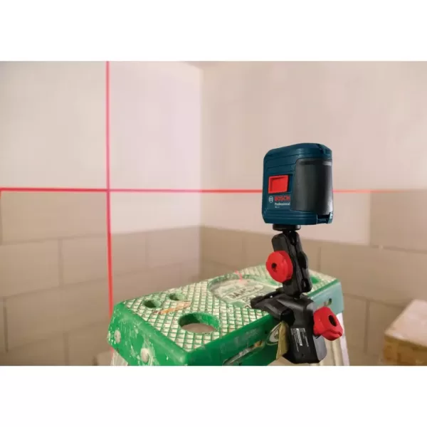 Bosch 30 ft. Self Leveling Cross-Line Laser Level with Clamping Mount