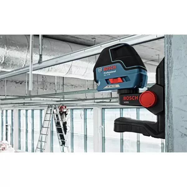 Bosch Self Leveling Cross Line Laser Level with Plumb Points with up to 165 ft. Range