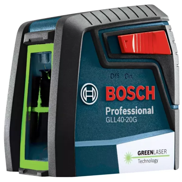 Bosch 40 ft. Self Leveling Cross Line Laser with VisiMax Green Beam