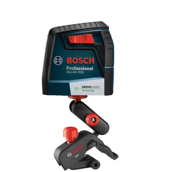 Bosch 40 ft. Self Leveling Cross Line Laser with VisiMax Green Beam