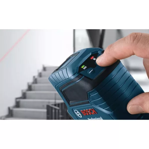 Bosch 50 ft. Self Leveling Cross Line Laser Level with Plumb Points and Bonus Compact Tripod with Extendable Height