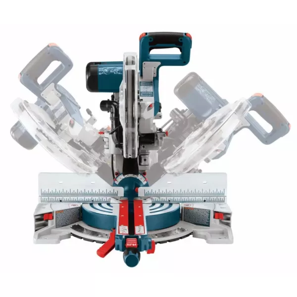 Bosch 15 Amp 12 in. Corded Dual-Bevel Sliding Glide Miter Saw with 60 Tooth Saw Blade