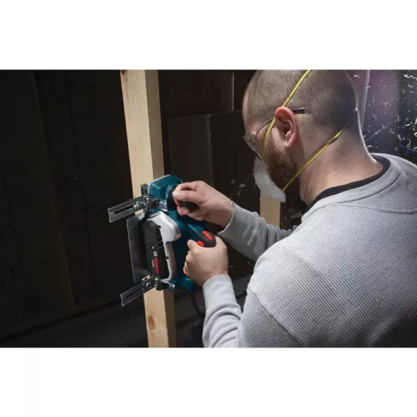 Bosch 6.5 A 3-1/4in. Corded Planer Kit with Reversible Carbide Blade+3-1/4 in.Tungsten Carbide Woodrazor Planer Blades(2-Pack)