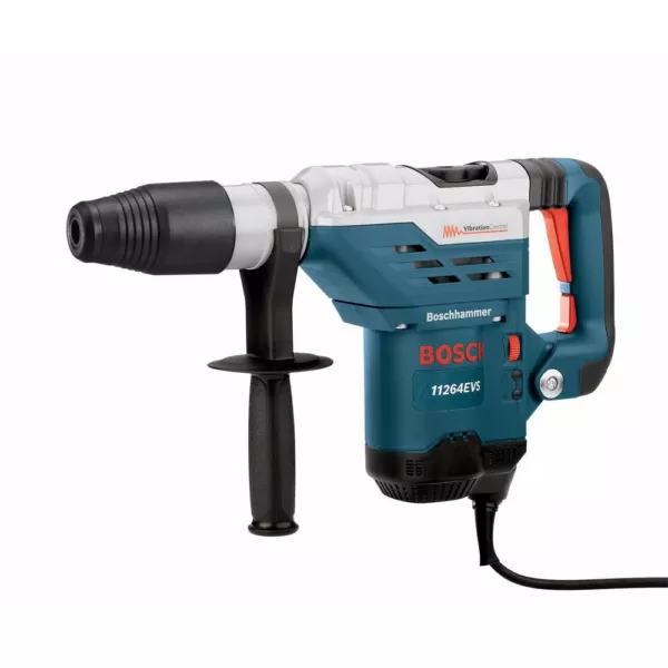 Bosch 13 Amp 1-5/8 in. SDS-Max Corded Rotary Hammer Drill with Handle, Case, Bonus SDS-Max, Spline Chiseling Dust Attachment