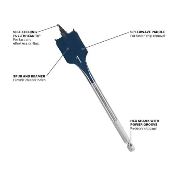 Bosch Daredevil 11/16 in. x 6 in. Spade Bit