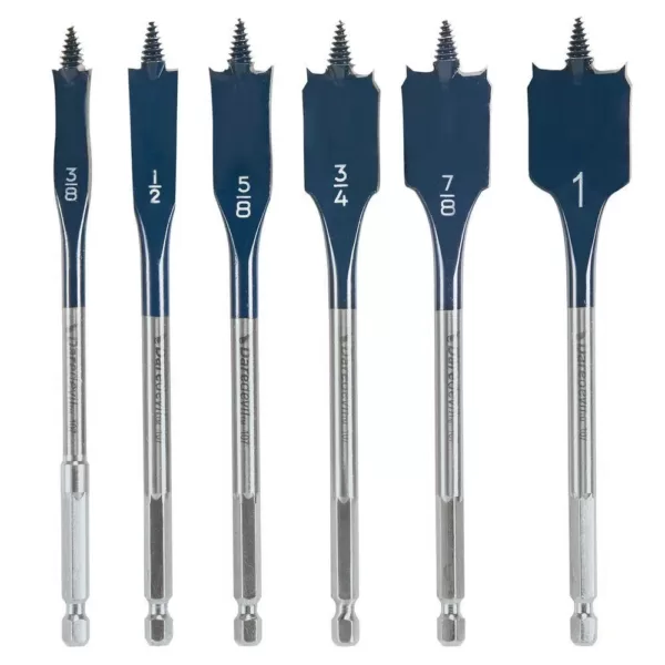 Bosch Daredevil Standard Spade Bit Set (6-Piece)