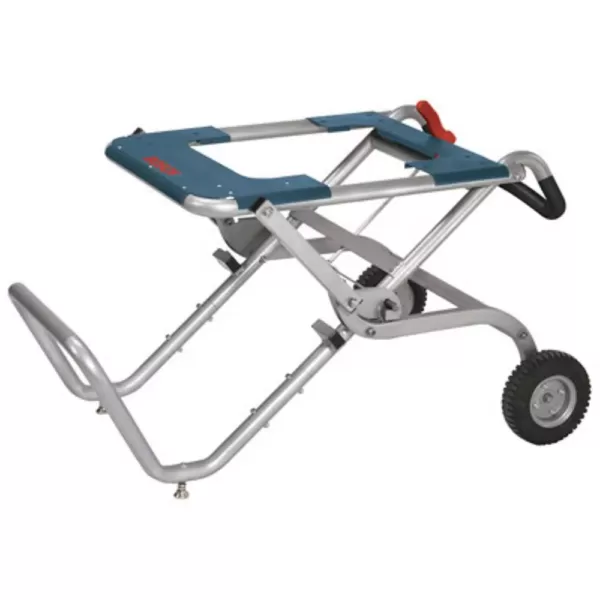 Bosch Portable Folding Gravity Rise Table Saw Stand with Wheels