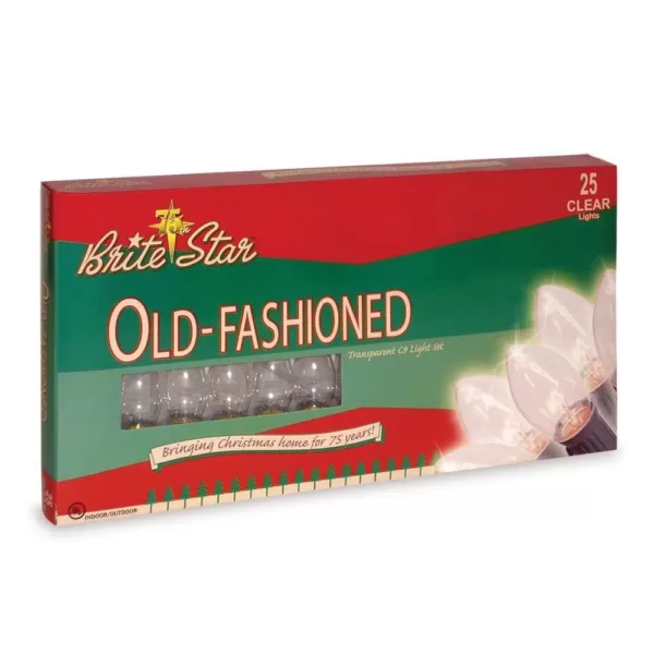 Brite Star Old-Fashioned 25-Light Clear Light Set (Set of 2)