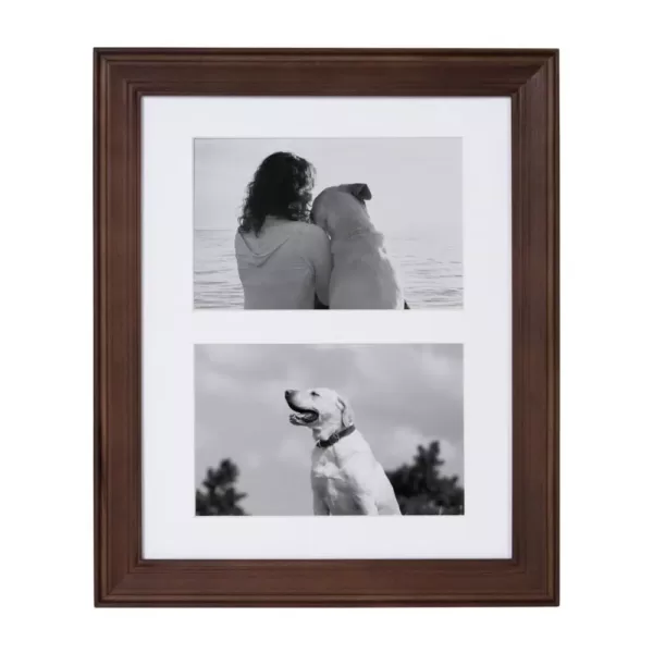 Kate and Laurel Bordeaux Brown Picture Frame (Set of 10)