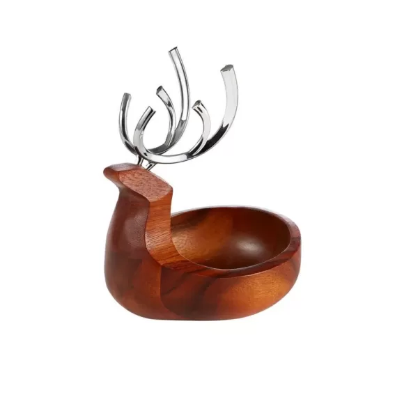 Nambe Reindeer Candy Dish