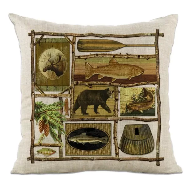 Heritage Lace Lodge Hollow Nature Scene 12 in x 20 in Throw Pillow Cover