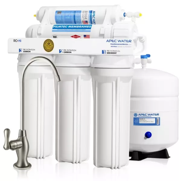 APEC Water Systems Ultimate Premium Quality Fast Flow 90 GPD Under-Sink Reverse Osmosis Drinking Water Filter System