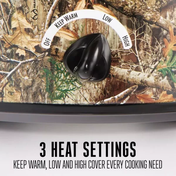 Weston Realtree Edge 5 Qt. Camouflage Slow Cooker with Lid Strap