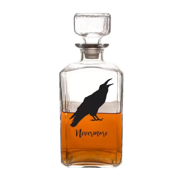 Cathy's Concepts Halloween Raven 9 in. H 34 oz. Halloween Glass Decanter