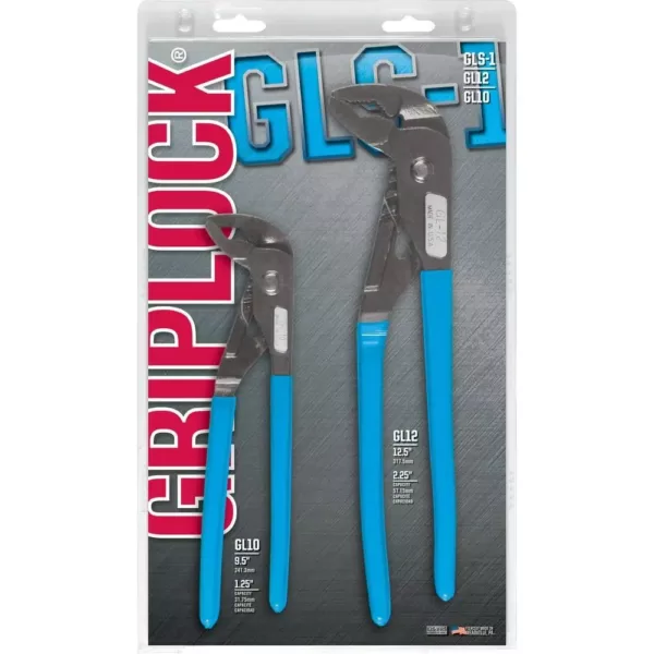 Channellock Griplock 12.5 in. and 9.5 in. Tongue and Groove Pliers Gift Set