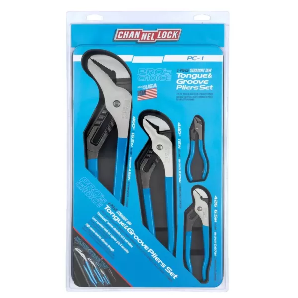 Channellock Pro's Choice Plier Set (4-Piece)