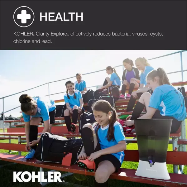 KOHLER Clarity Explore Recreational Water Filter Cartridge System in Charcoal Ombre