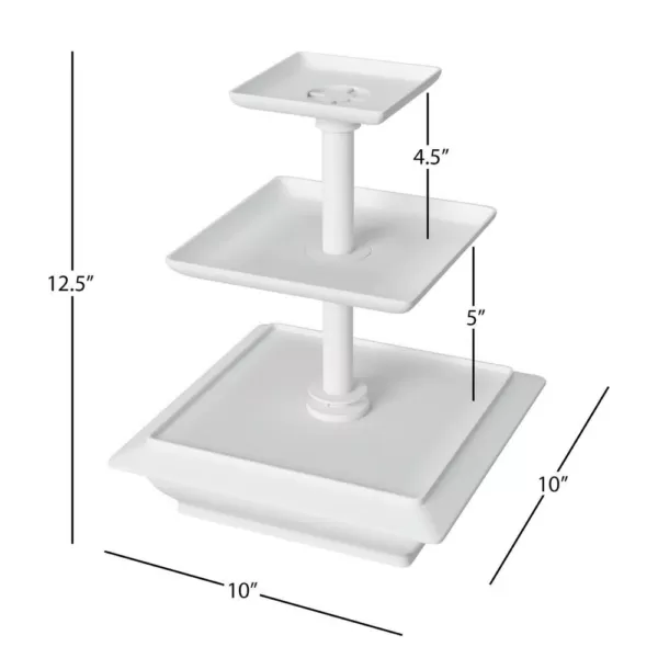 Chef Buddy 3-Tier Collapsible Dessert Stand with Self Storing Base