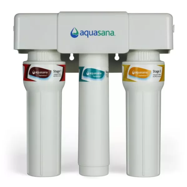 Aquasana OptimH2O Reverse Osmosis Claryum Under-Counter Water Filtration System with Chrome Finish Faucet