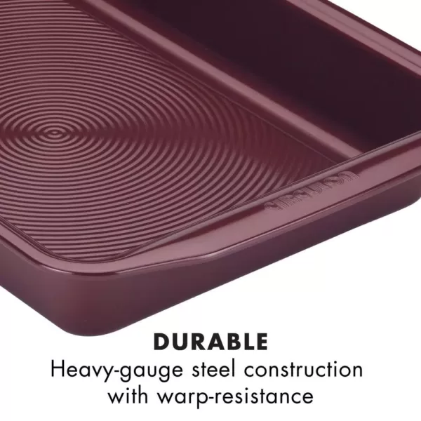 Circulon Bakeware Nonstick Cookie Pan, 10-Inch x 15-Inch, Merlot