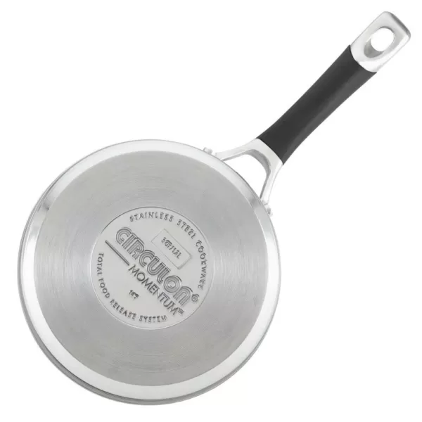 Circulon Momentum 3 qt. Stainless Steel Nonstick Sauce Pan with Glass Lid