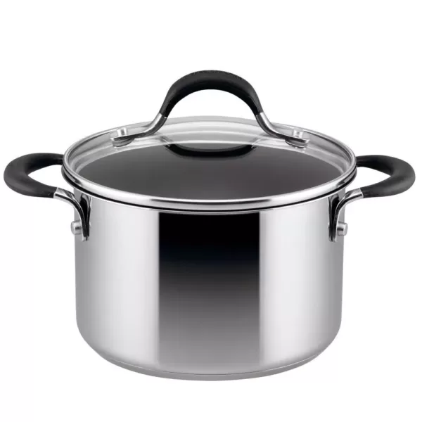 Circulon Momentum 3 qt. Stainless Steel Nonstick Sauce Pot with Glass Lid