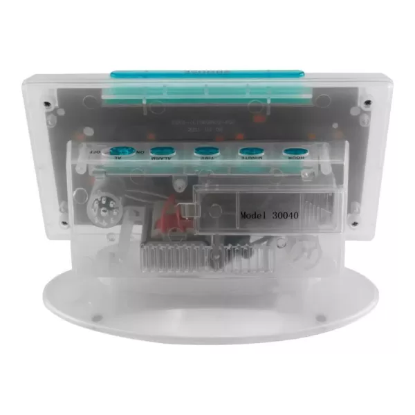 Equity by La Crosse Clear 1.8 in. Red LED Alarm Table Clock