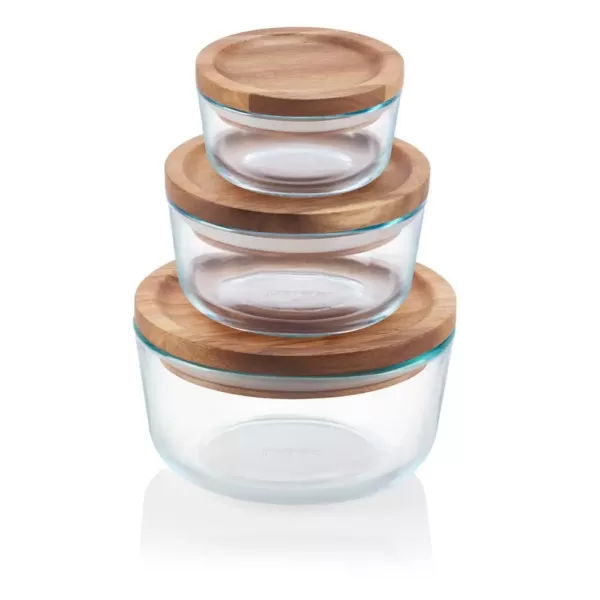 Pyrex Simply Store 6-Piece Glass Storage Container Set