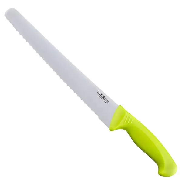 Cook N Home 10 in. Wavy Serrated Wide Stainless Steel Bread Slicer Knife