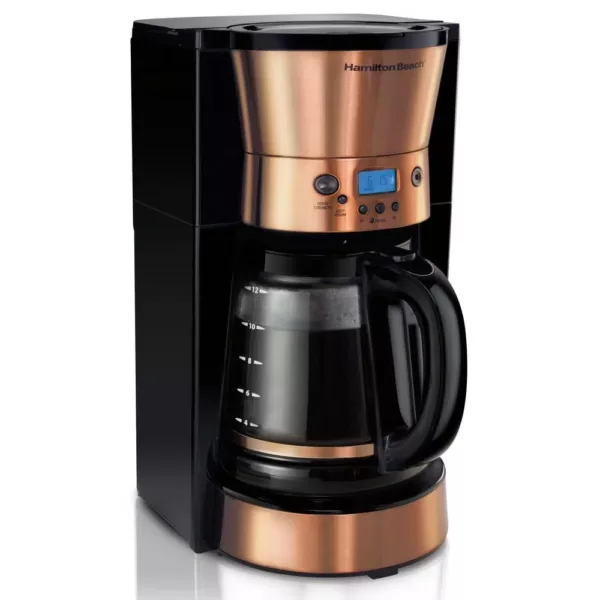 Hamilton Beach 12 Cup Programmable Coffeemaker in Copper