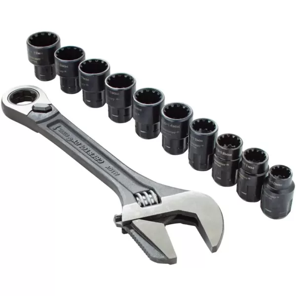 Crescent 3/8 in. Drive Pass-Thru Adjustable Wrench Set (11-Piece)